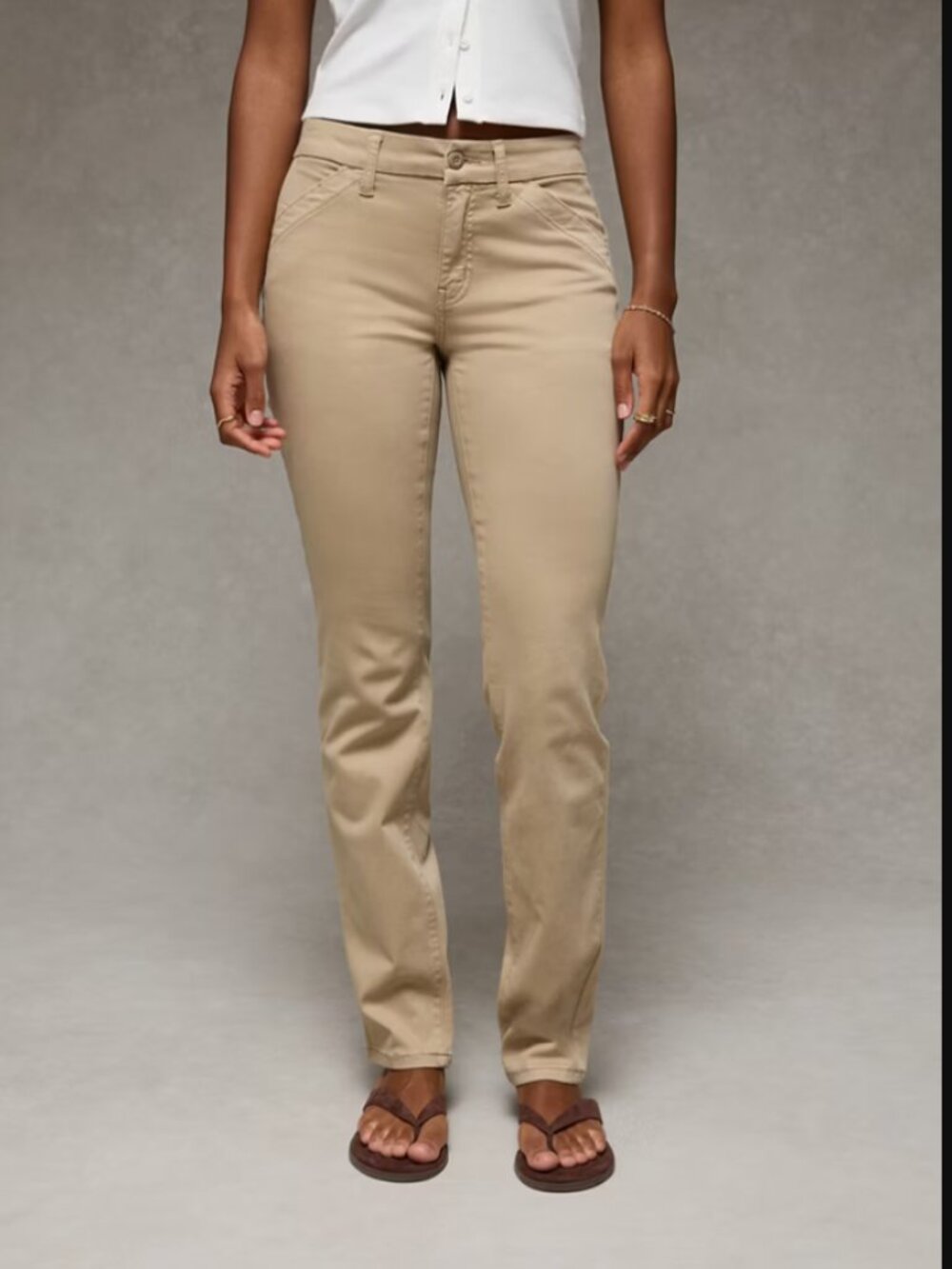 American Eagle stretch khakis, size 4